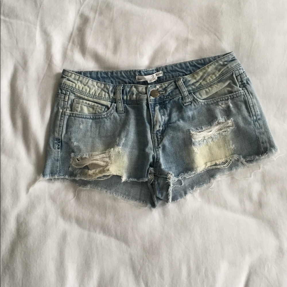 Forever 21 Distressed Denim Shorts